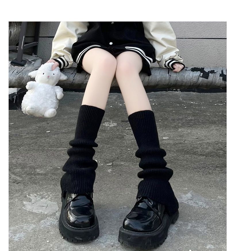 Plain Knit Leg Warmers