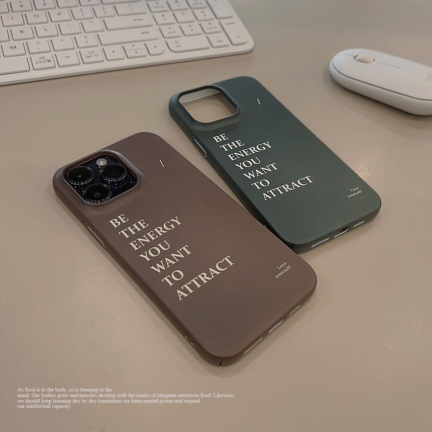 Lettering Phone Case - Compatible with iPhone