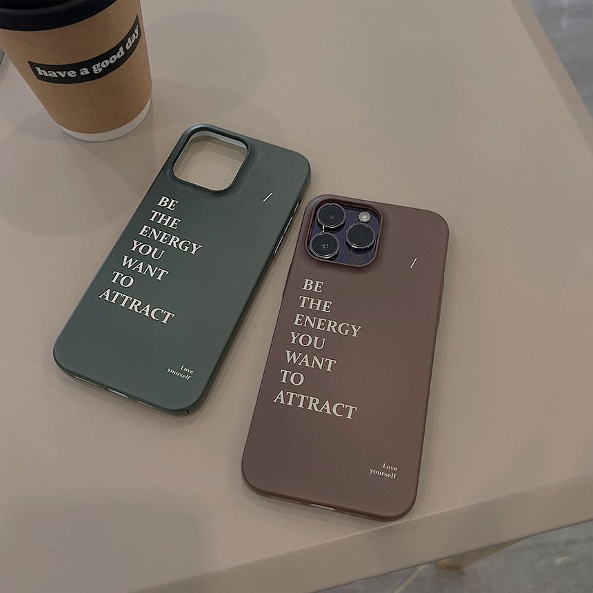 Lettering Phone Case - Compatible with iPhone