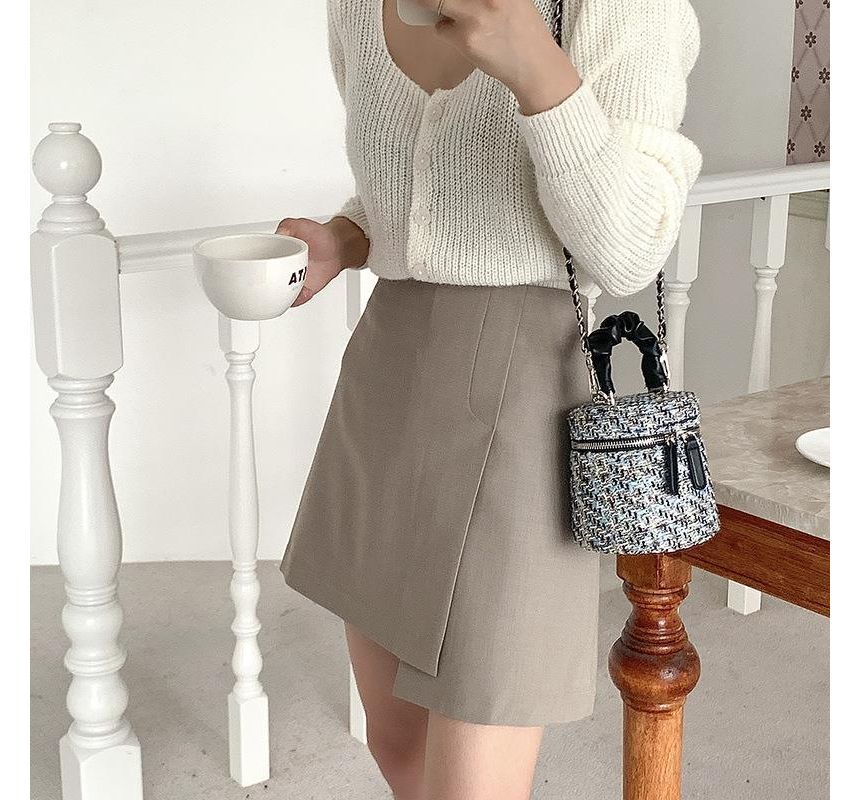 Tweed Bag Zip Crossbody