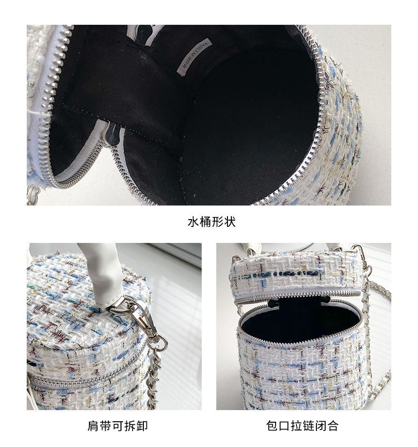 Tweed Bag Zip Crossbody