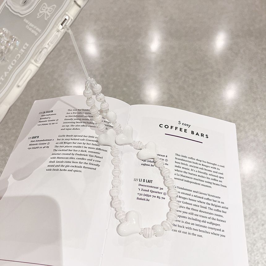 / designs) Phone (various Floral Heart Strap