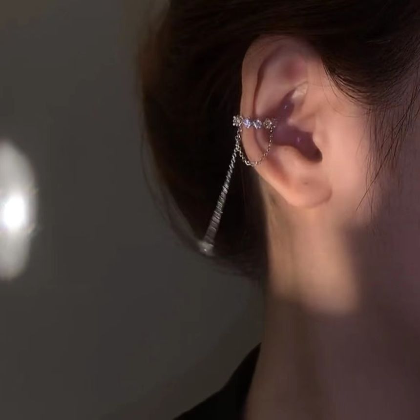 Alloy Earring Cuff Rhinestone