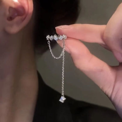 Alloy Earring Cuff Rhinestone