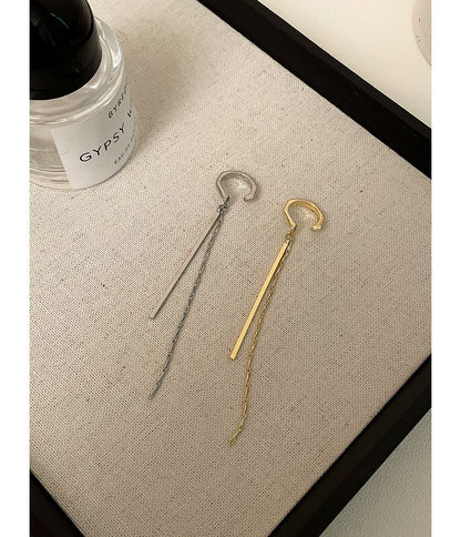 カフイヤリング フリンジ付き合金