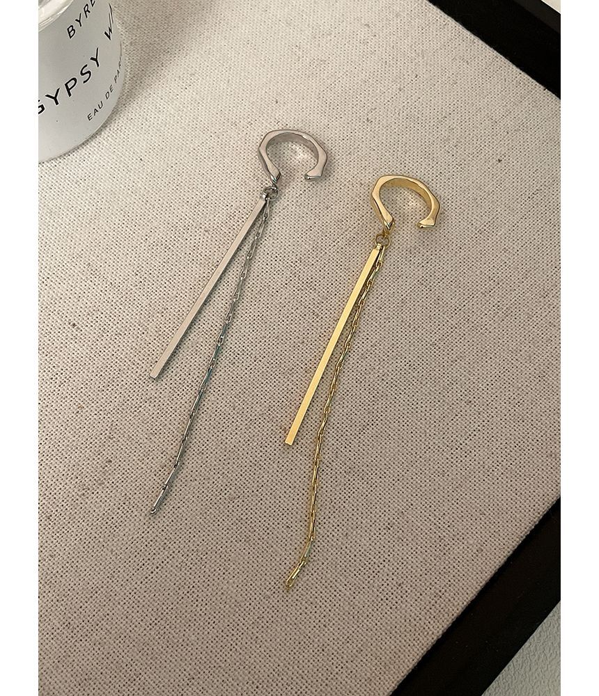 Manschettenohrring mit Fransen, Legierung