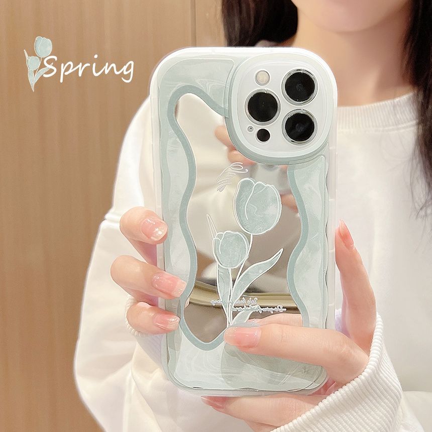 Tulip Mirrored Phone Case - Compatible with iPhone