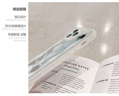 ミラー付きチューリップ型携帯ケース