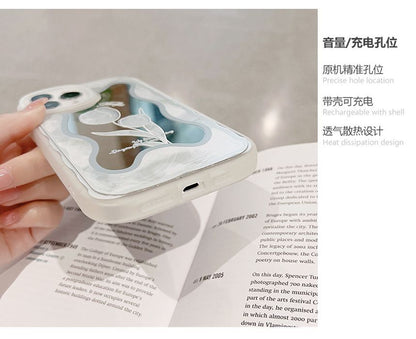 ミラー付きチューリップ型携帯ケース