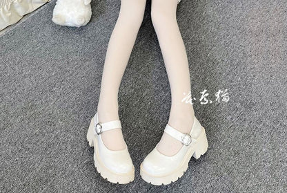 Trim Bow Stockings Plain Lace