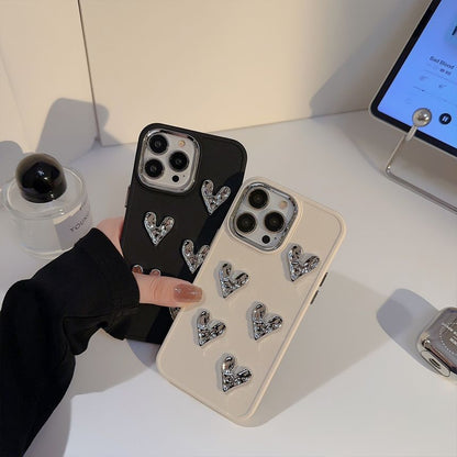 Herzhülle Metallic Handy