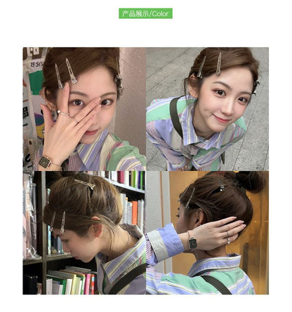 クリップヘアメタリックセット