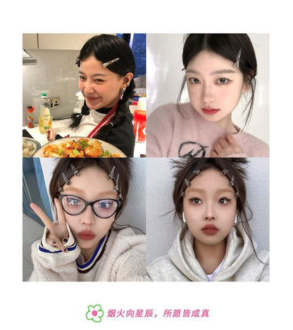 クリップヘアメタリックセット