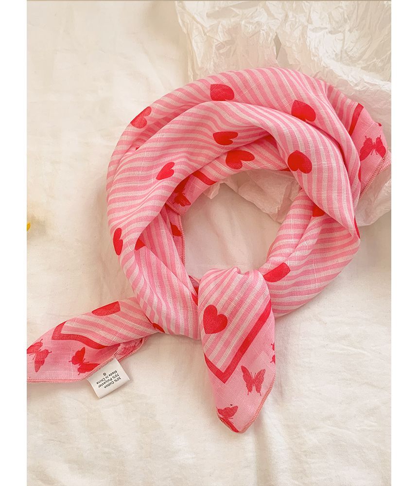 Sonnenbrillen-Augen-Print-Kopftuch / Herz-Katze