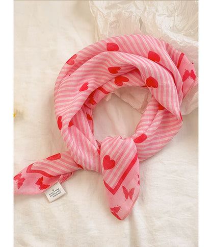 Sonnenbrillen-Augen-Print-Kopftuch / Herz-Katze