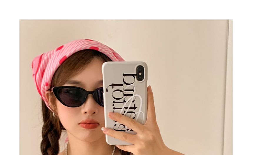 Sunglasses Eye Print Headkerchief / Heart Cat