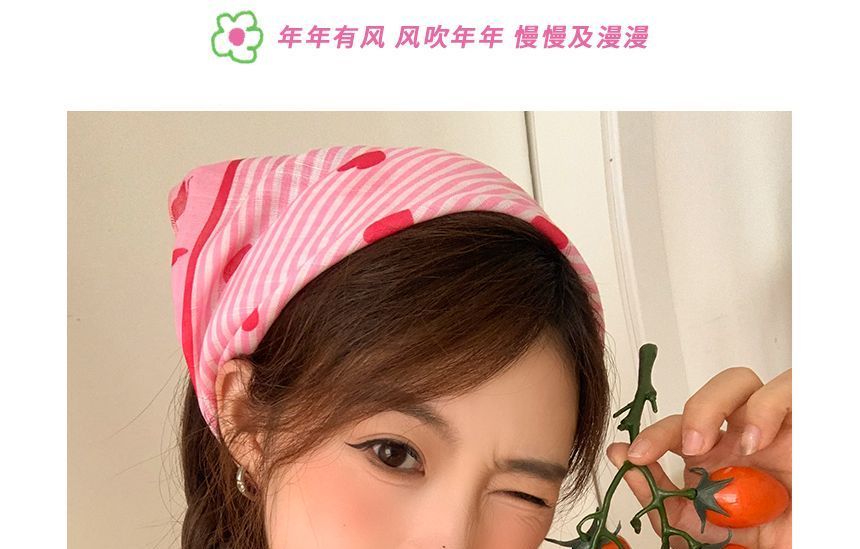 Sunglasses Eye Print Headkerchief / Heart Cat