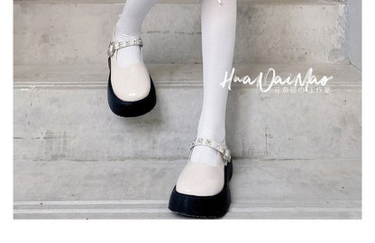 Lace Trim Tall Plain Socks Bow