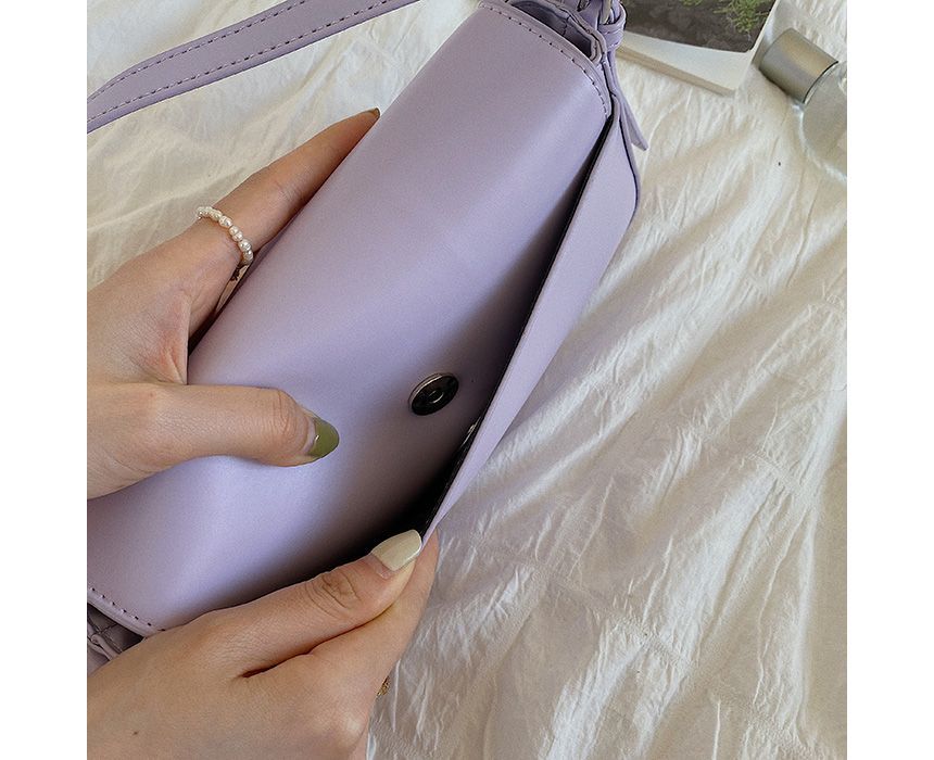 バッグ フェイクショルダー レザー バックルフラップ