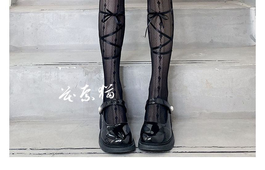 Schnürstrumpfhose Spitze