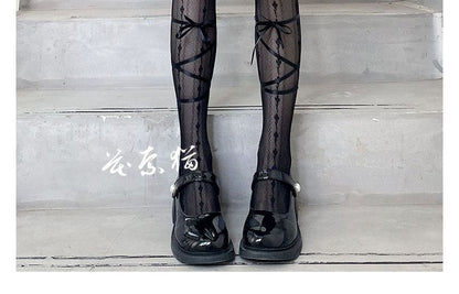 Schnürstrumpfhose Spitze