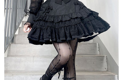 Schnürstrumpfhose Spitze