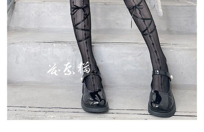 Schnürstrumpfhose Spitze