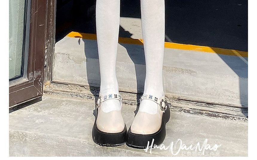 Overknee-Socken mit Schleifenakzent