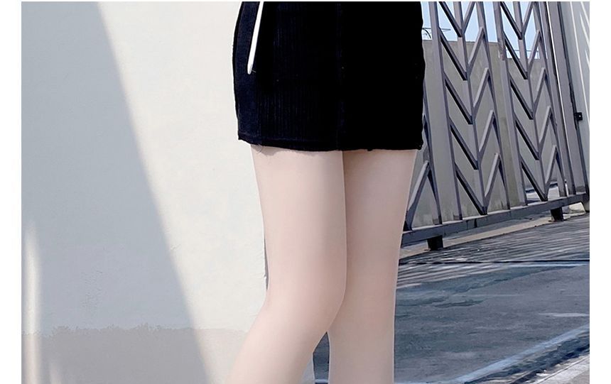 Knit Distressed Leg Warmers Plain