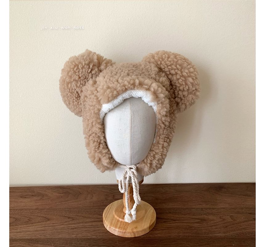 Ear Fluffy Bear Hat Trapper