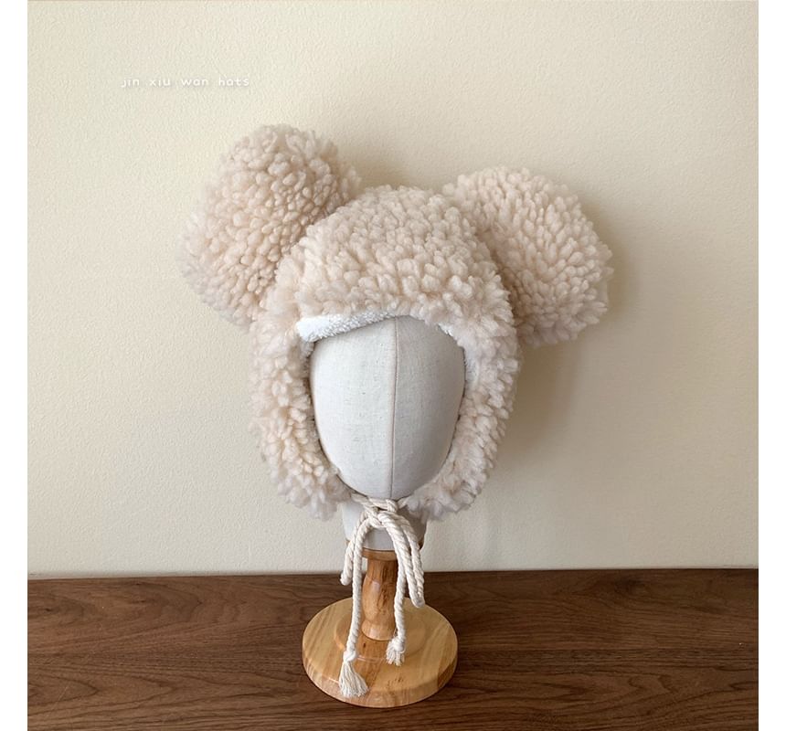 Ear Fluffy Bear Hat Trapper