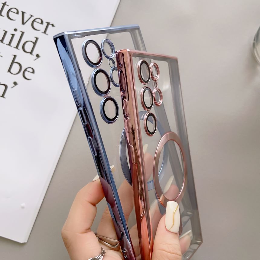 Einfache Handyhülle mit Magnetverschluss