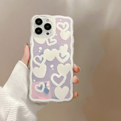 Phone Heart Case Holographic