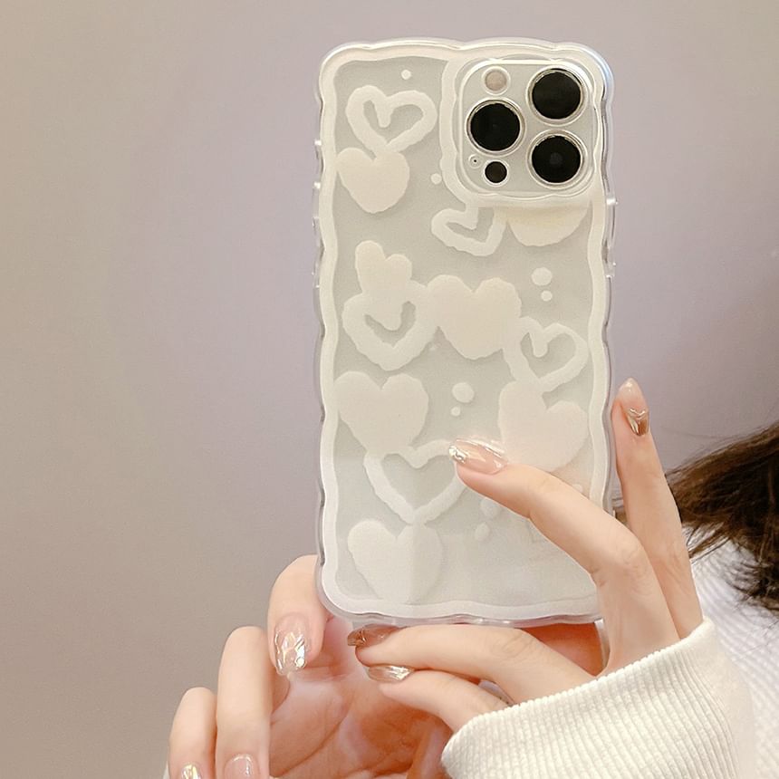 Phone Heart Case Holographic
