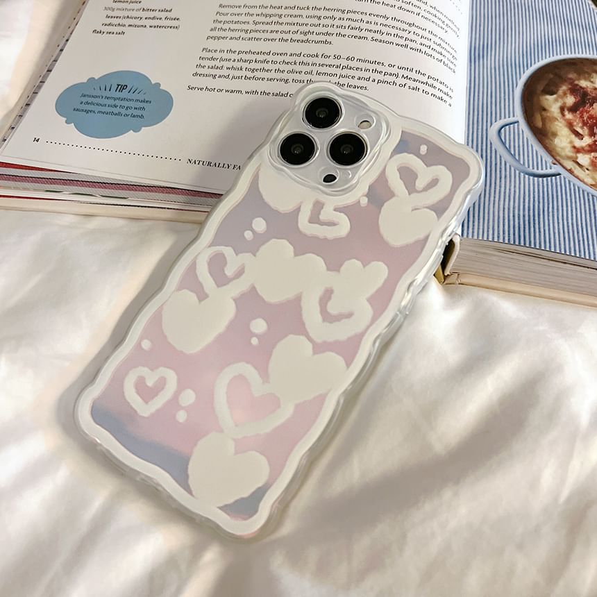 Phone Heart Case Holographic