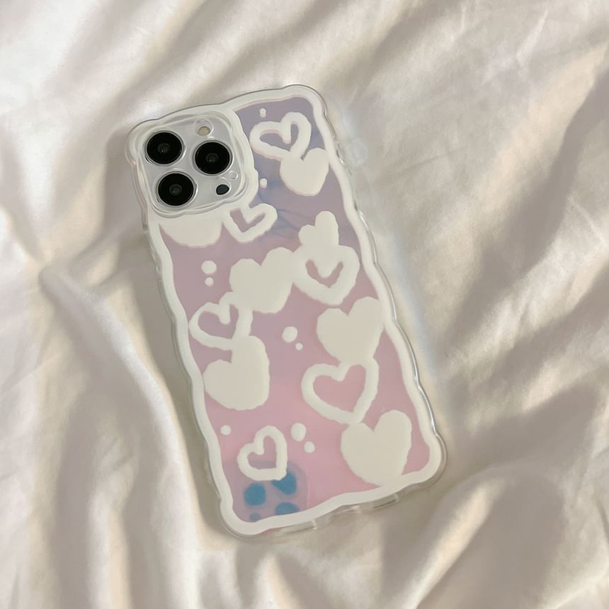 Phone Heart Case Holographic