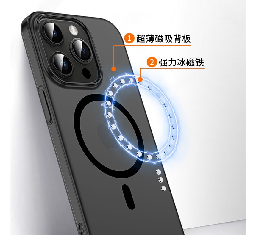 Frosted Magnetic Phone Case - Compatible with iPhone and MagSafe
