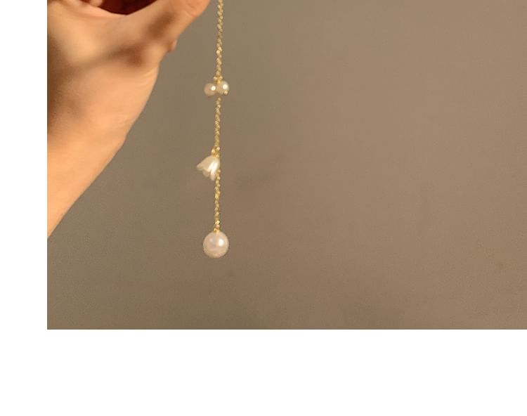 Stirnband mit Blumen- und Kunstperlen