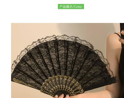 Lace Fan (Various Hand Designs) Foldable