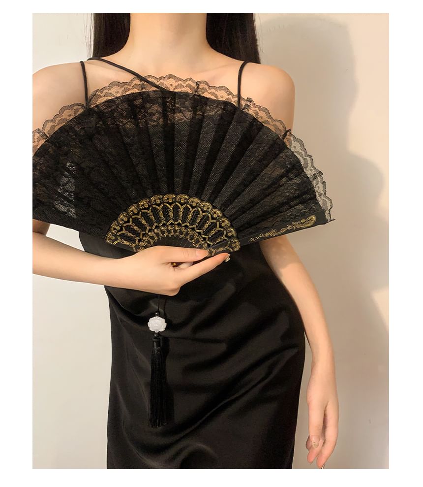 Lace Fan (Various Hand Designs) Foldable