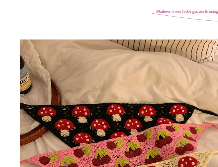 Designs) Square Knit Sunglasses Headband Vintage (Various Triangle /