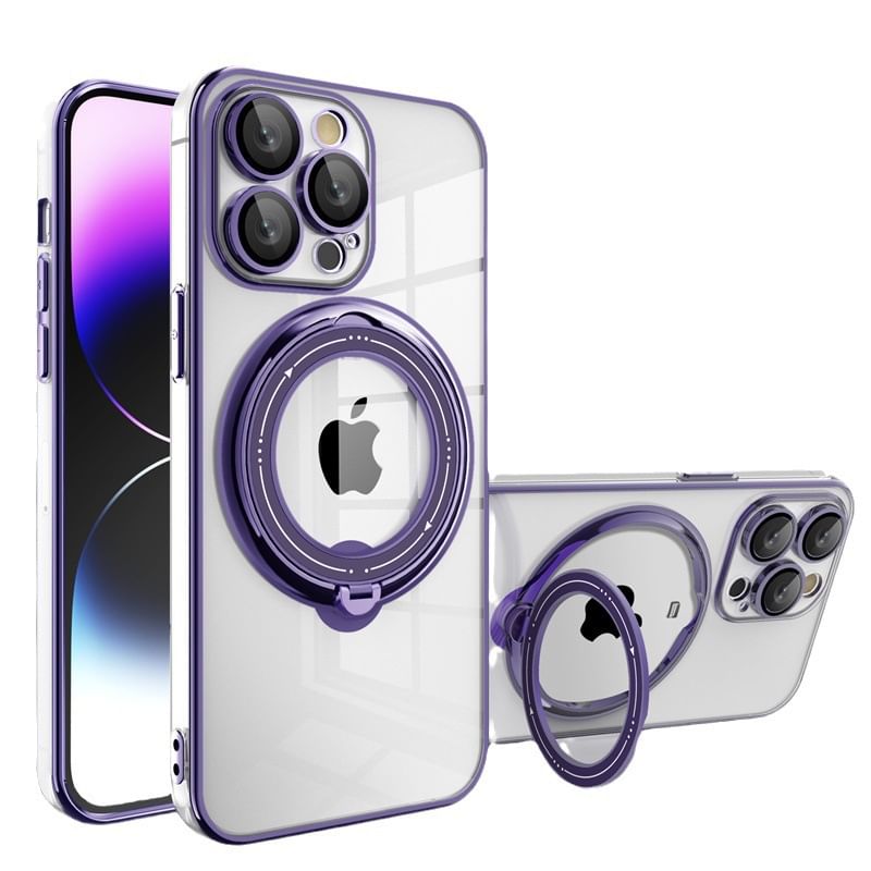 Magnetic Ring Stand Phone Case - Compatible with iPhone and MagSafe