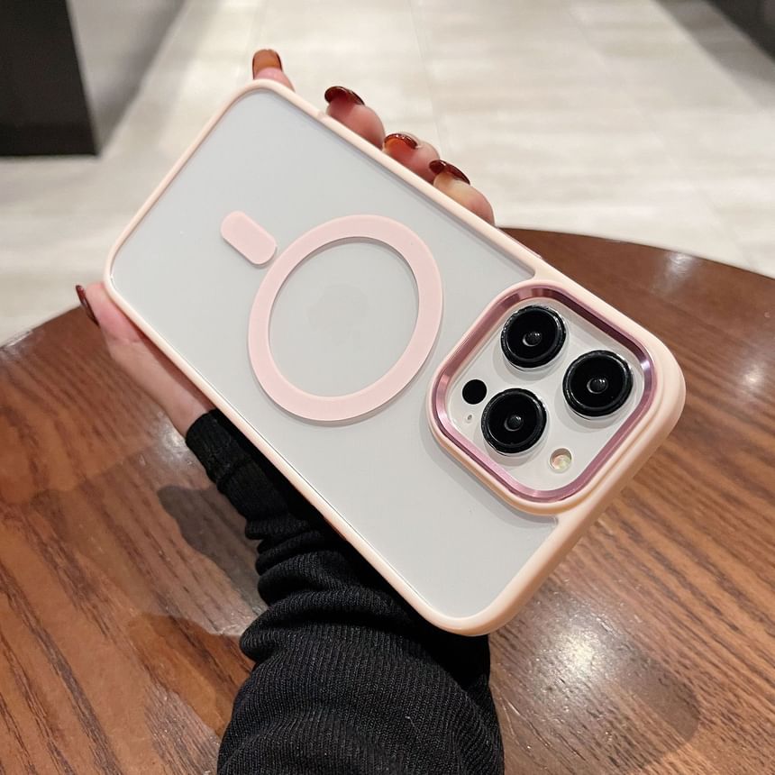 Transparent Magnetic Phone Case - Compatible with iPhone and MagSafe