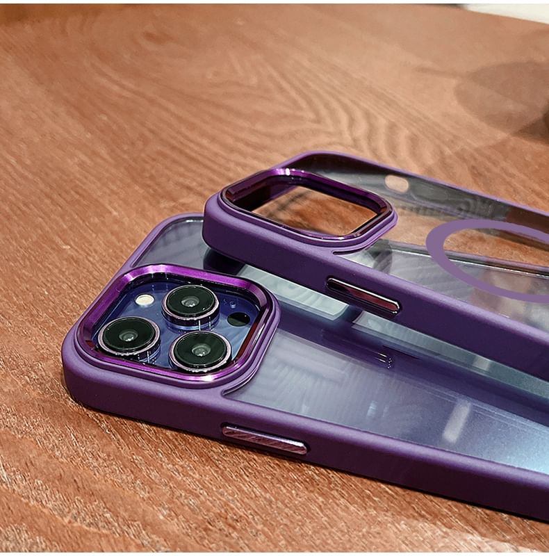 Transparent Magnetic Phone Case - Compatible with iPhone and MagSafe