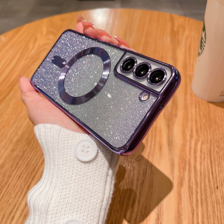 Magnetic Phone Case Glitter