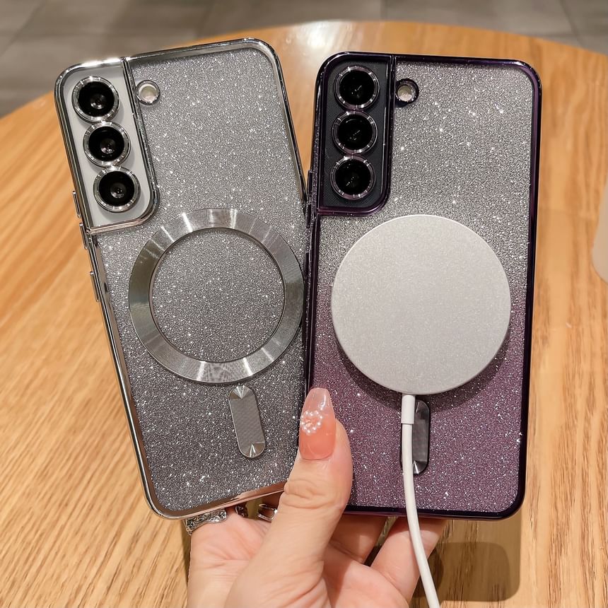Glitter Magnetic Phone Case - Compatible with Samsung