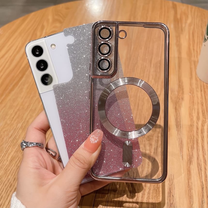 Glitter Magnetic Phone Case - Compatible with Samsung