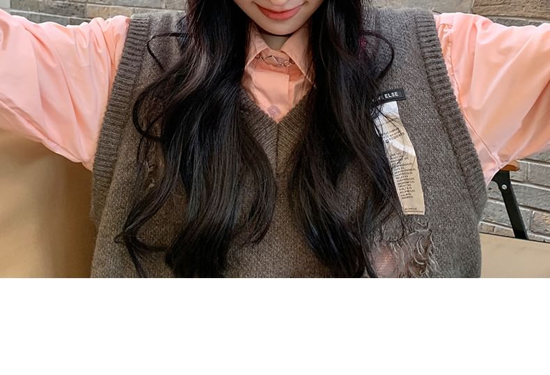 Applikation Strickmütze Hasenohr mit Schriftzug