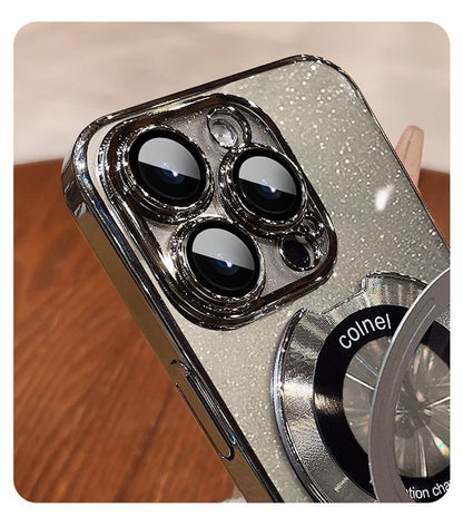 Ring Case Stand Glitter Phone