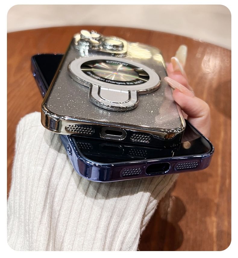 Ringhülle mit Ständer, Glitzer-Telefon